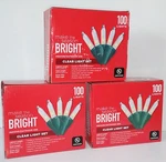 Make The Season Bright Christmas Indoor Outdoor 100-ct Clear Light Set 3 Pack. Fixed Price $20.95.