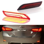 Gtinthebox 3d Optic Led Rear Bumper Reflectors Brake Tail Lights And Red Lens. Fixed Price $41.38.
