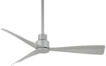 Minkaaire Simple 44" 3 Blade Indoor / Outdoor Ceiling Fan With Remote F786-bnw. Fixed Price $439.00.