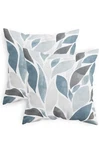 New Calitime Throw Pillow Case 18" X 18 Smoke Blue Grey Pack 2 Covers 4139. Fixed Price $17.99.