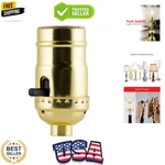 Lamp Socket With Push On/off, Medium Base, For Floor And Table Lamps, Diy Pro.... Fixed Price $17.99.