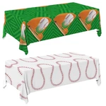 Tablecloth 54 X 108 Inch Baseball Party Decorations 2 Pack Disposable Gatherfun. Fixed Price $20.00.