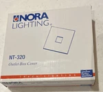 Nora Lighting #nt-320w White Track Outlet Box Cover. Fixed Price $4.50.