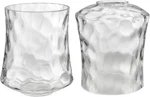 Aspen Creative 23530-63-2 Clear Hammered Glass Shade For Lighting Fixture/vanity. Fixed Price $31.48.