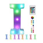 Pooqla Colorful Led Marquee Letter Lights With Remote Light Up Sign.... Fixed Price $25.59.