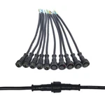 5pairs 4pin Black Electrical Connector Led For Lights 20cm Extensi. Fixed Price $17.42.