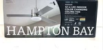 Hampton Bay Madison 52 In. Led Brushed Nickel Indoor Ceiling Fan Sealed. Fixed Price $86.99.