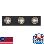 Westinghouse 6117500 3-light Indoor Vanity Fixture, Matte Black. Fixed Price $52.07.