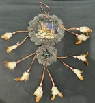 Buck Deer In Trees Dream Catcher With Beads Feathers & Fur Hanging Wall Decor. Fixed Price $16.95.