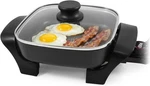 Elite Gourmet Eg808 Electric Skillet 8x8 Non-stick 600w For Eggs Bacon Black. Fixed Price $31.02.