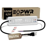 Eopwr Led Driver 100w Waterproof Ip67 Power Supply Ac120-277v To 12vdc Us 3-p.... Fixed Price $82.80.