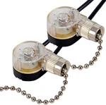 Pull Chain Switch Zing Ear Ze-109 Ceiling Fan Light Nickel. Fixed Price $10.52.