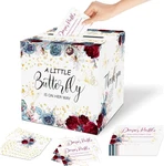 50 Pcs Butterfly Diaper Raffle Tickets, Baby Shower Games Card Box. Fixed Price $7.30.