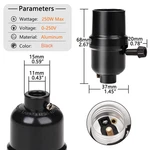 3-way Lamp Socket Replacement,e26 Base Ul Listed, Turn Knob For Low-medium-hi.... Fixed Price $16.20.