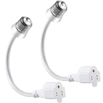 Feekoon 2 Pack 3 Outlet Light Socket Adapter, Convert E26/e27 Bulb White. Fixed Price $27.78.