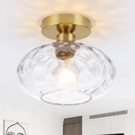 Wilon Semi Flush Mount Ceiling Light - Modern Gold Kitchen Lighting Fixtures .... Fixed Price $48.42.