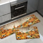 Aprophic Fall Pumpkin Kitchen Mat Rugs Set Of 2 Non Slip Washable 16x24+16x41. Fixed Price $18.58.
