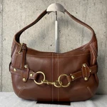 Coach 11261 Ergo Soho Hampton Brown Shoulder Handbag Logo Charm Used Limited. Fixed Price $270.99.
