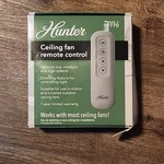 Hunter Ceiling Fan Remote Control: Low, Med & High Speeds -dove Grey- #99770. Fixed Price $23.99.