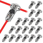 20 Pack T Type 1 Pin Low Voltage Wire Connector, Quick Solderless Splice.... Fixed Price $20.72.