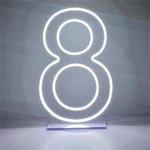 Led Neon Signs Number 8 Birthdays Decor Lights Party Usb Plus Battery Case. Fixed Price $47.48.