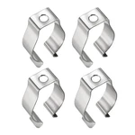 Uxcell T8 U Clips Holder Bracket For Led Light 4 Count (pack Of 1), Silver. Fixed Price $8.55.