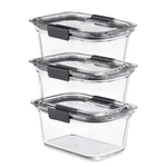 Rubbermaid Brilliance Glass Storage 4.7-cup Food 4.7 Cups (6-piece), Clear. Fixed Price $50.05.