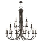 Livex Lighting Estate 21 Light Foyer Chandelier In Bronze - 42688-07. Fixed Price $1559.96.