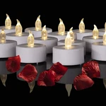 Hanzim Battery Operated Led Tea Lights: 24pack Flameless 24pack, Warm White. Fixed Price $11.76.