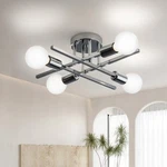 15" Chrome Sputnik Chandelier 4-light Mid-century Modern Ceiling Fixture. Fixed Price $52.28.