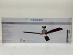 Kichler Ridley Ii 60 In. Indoor Natural Brass Ceiling Fan Led Wall Control. Fixed Price $399.99.