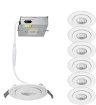 Wac Lighting Lotos 4in Led Round Adjustable Recessed Light 5-cct Selectable 9w 7. Fixed Price $177.09.