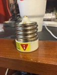 Jackyled Ul-listed E39 To E26 Adapter, Ceramic Mogul Medium 1-pack, White. Fixed Price $9.75.