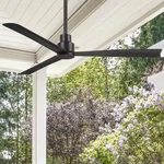 Simple 52 In. Indoor/outdoor Coal Ceiling Fan With Remote Control. Fixed Price $411.26.