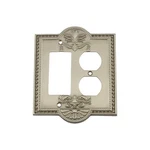 Nostalgic Warehouse Meadows Satin Nickel Wall Plates For Vintage Elegance. Fixed Price $11.79.
