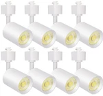 Vanoopee 10w 3000k Led Track Lighting Heads H Type Light, White 8 Pack. Fixed Price $69.99.