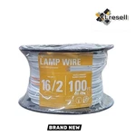 Southwire 55682102 100 Ft. 16/2 White Stranded Cu Spt-2 Lamp Wire. Fixed Price $26.18.