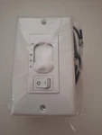 Ceiling Fan Wall-mounted Control Model Wasfl-08 White / 3 Speed Chungear. Fixed Price $19.99.
