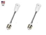 2 Pack 8" Flexible Light Bulb Lamp Socket Adapter Extender 360 Adjustable E27. Fixed Price $17.29.