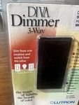 Lutron Diva Satin Colors Dvsc-603p 600w 3-way Dimmer Incandescent Midnight. Fixed Price $20.00.