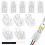 Rgbzone 10pcs 2pin Led Strip Connectors 8mm Wide Unwired Smd 8mm, White. Fixed Price $14.99.