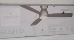 Fanimation Hugh 52 In. Integrated Led Indoor/outdoor Brushed Nickel Ceiling Fan. Fixed Price $129.98.