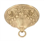 B&p Lamp Large, Canopy W/heavy Loop, 6 1/4" Dia., Polished & Lacq.. Fixed Price $110.84.