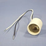 Leviton Unglazed Porcelain Light Socket Lamp Holder Medium 660w Bulk 70035-10. Fixed Price $7.81.