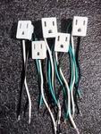 5 New Triboro Snap-in Receptacle Outlet White 15a 125v 14 Awg Copper 6 In. Bw&g. Fixed Price $24.99.