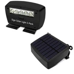 (set Of 2) Solar Power Deck Led Light Clip-on Yard Security Sign Spotlight (larg. Fixed Price $71.94.