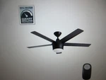 Home Decorators Merwry 52 In. Integrated Led Indoor Matte Black Ceiling Fan. Fixed Price $75.95.