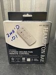 Hampton Bay Universal 3-speed Damp Rated Ceiling Fan Remote Control With Dimmer. Fixed Price $19.95.