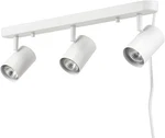 Electric 60024 3-light Plug-in Track Lighting, Adjustable Heads, Matte White Fin. Fixed Price $61.99.