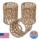 3 Pack Rattan Lamp Shade Small, Boho Mini Shades Replacement, Vintage Hangi. Fixed Price $50.79.